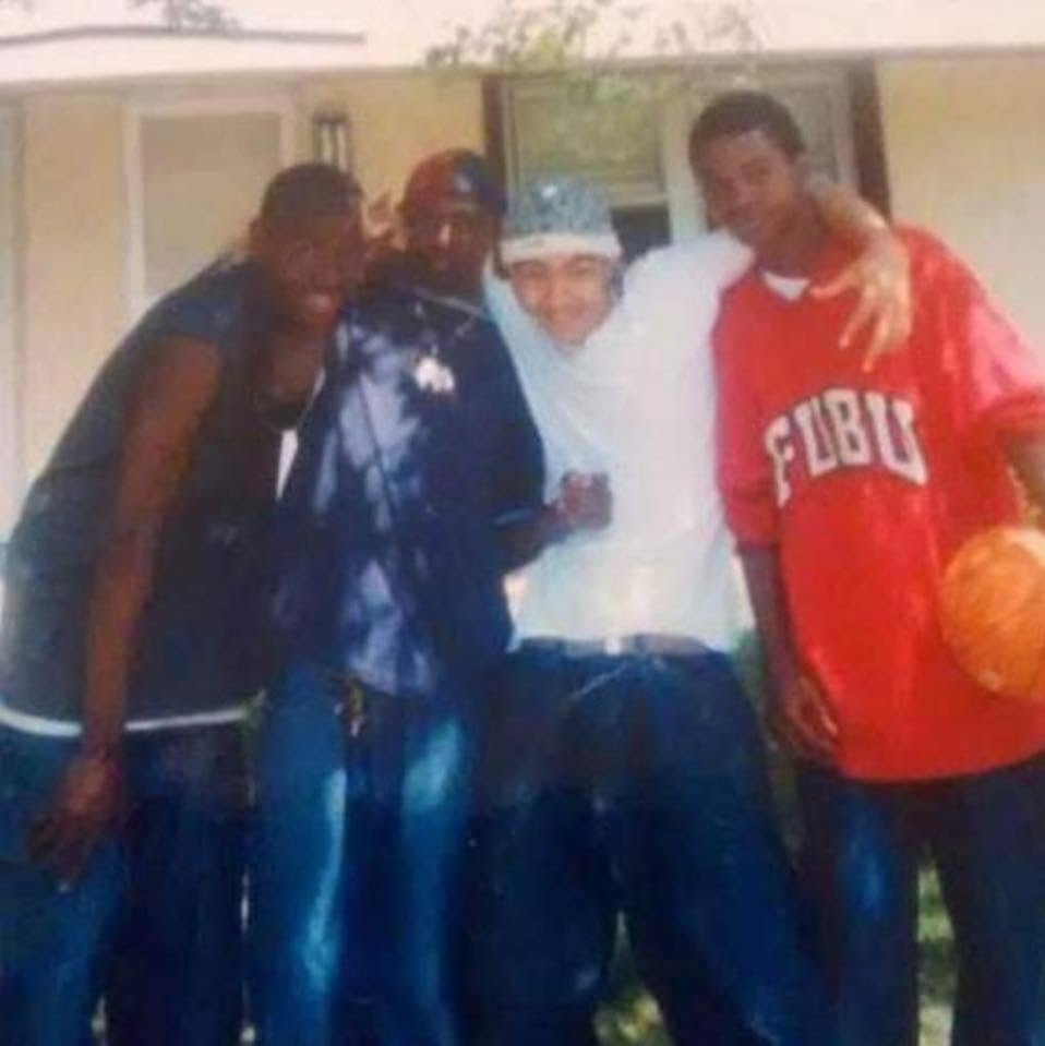 Throwback photo of community members from the neighborhood
